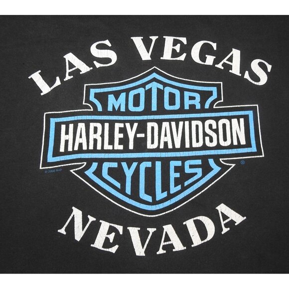 Vintage 1999 Harley-Davidson Live the American Dream Las Vegas T-Shirt Men's 4XL - Picture 8 of 9